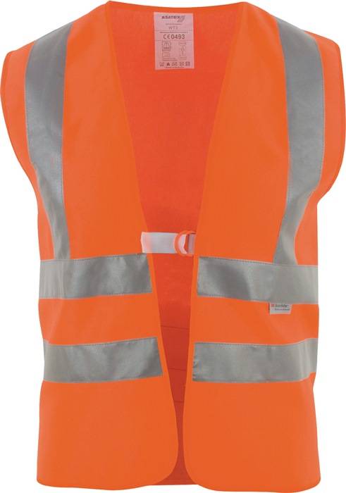 Warnweste Gr.univ.orange m.Schulterreflexstreifen EN 20471 Kl.2 ASATEX-0