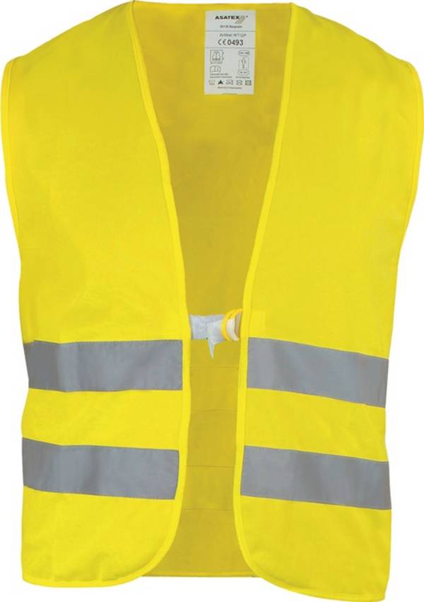 Warnweste Gr.univ.gelb EN 20471 Kl.2 ASATEX