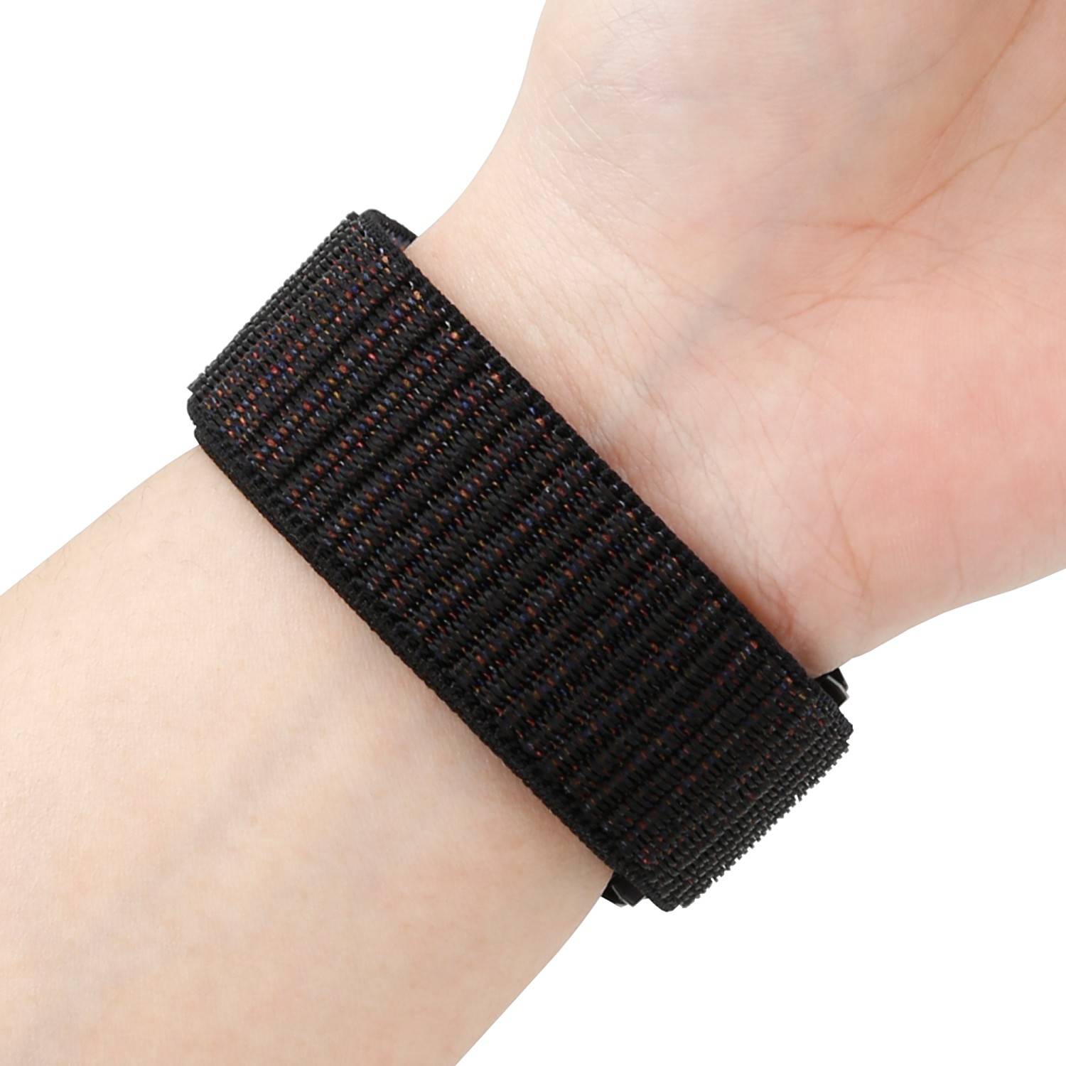 Armband 20mm für Samsung Galaxy Watch 42mm/3/4/5/ Sport/Huawei Watch 2 Nokia Steel LG Watch Sport Pepple 2 in Schwarz-4