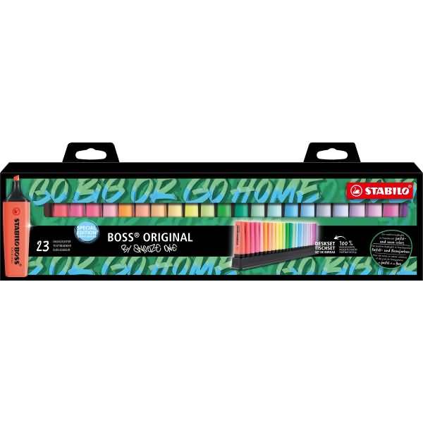Textmarker Boss Original Tischset by Snooze One VE=23 Stifte