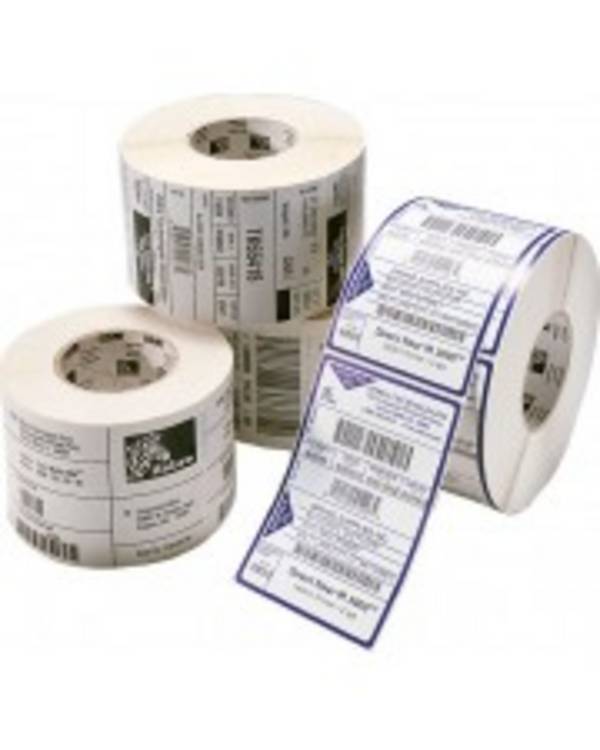 Zebra Z-Perform 1000D Papier permanenter Klebstoff unbeschichtet 102 x 38 mm 16200 Etiketten 4 Rollen x 4050 für