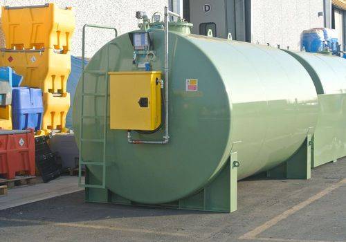 Doppelwandiger Tank nach UNI EN 12285, 15000 Liter, mit Elektropumpe 70 L/min.-0
