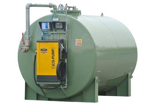 Doppelwandiger Tank nach UNI EN 12285, 15000 Liter, mit Elektropumpe 70 L/min.-4