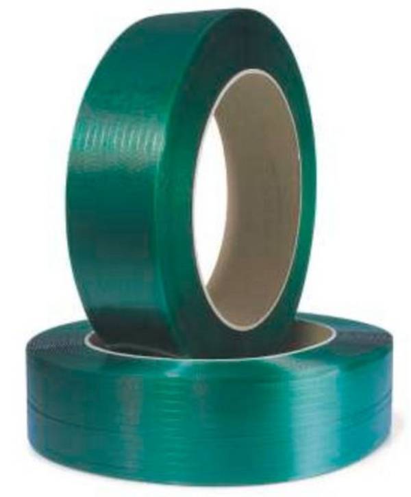 Umreifungsband Band-B15,5xStärke0,84mm L.1500m PES-/PET grün geprägt Kern 406mm