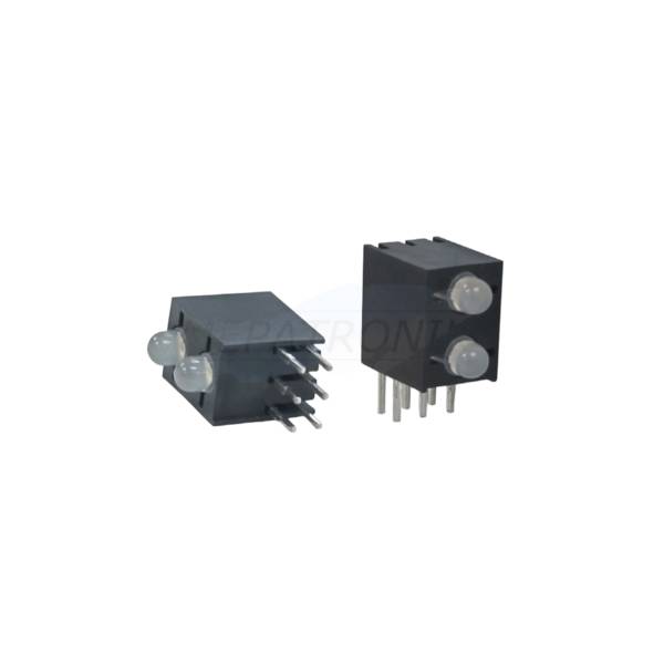 L-130WCP/2EGW LED3MM WEISS Kunststoffblock BI-LEVEL LEUCHTDIODE ROT/GRÜN THT Kingbright | Set 250 Stück