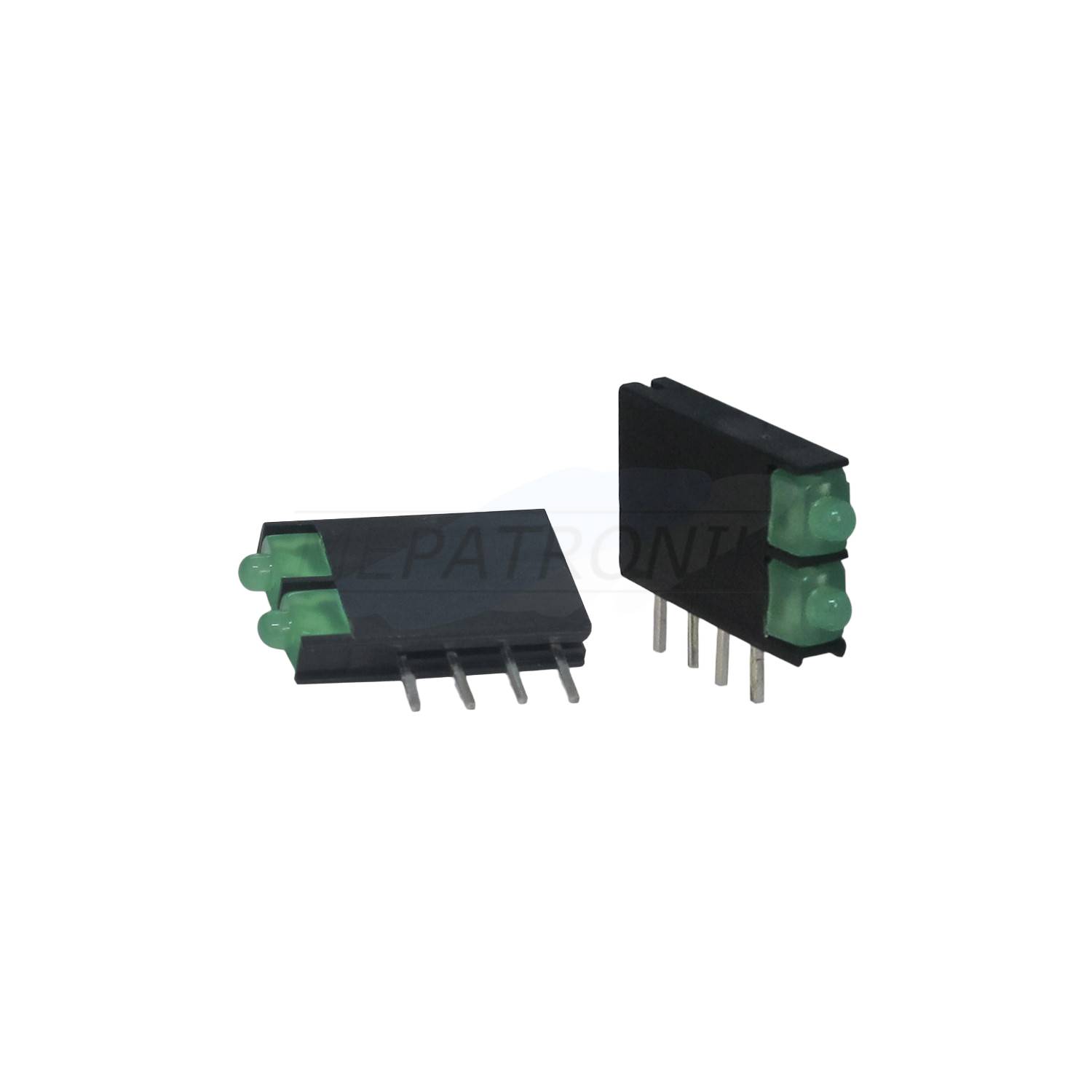 L-4060VH/2GD LED1.8MM GREEN Kunststoffblock BI-LEVEL LEUCHTDIODE THT Kingbright | Set 500 Stück-0