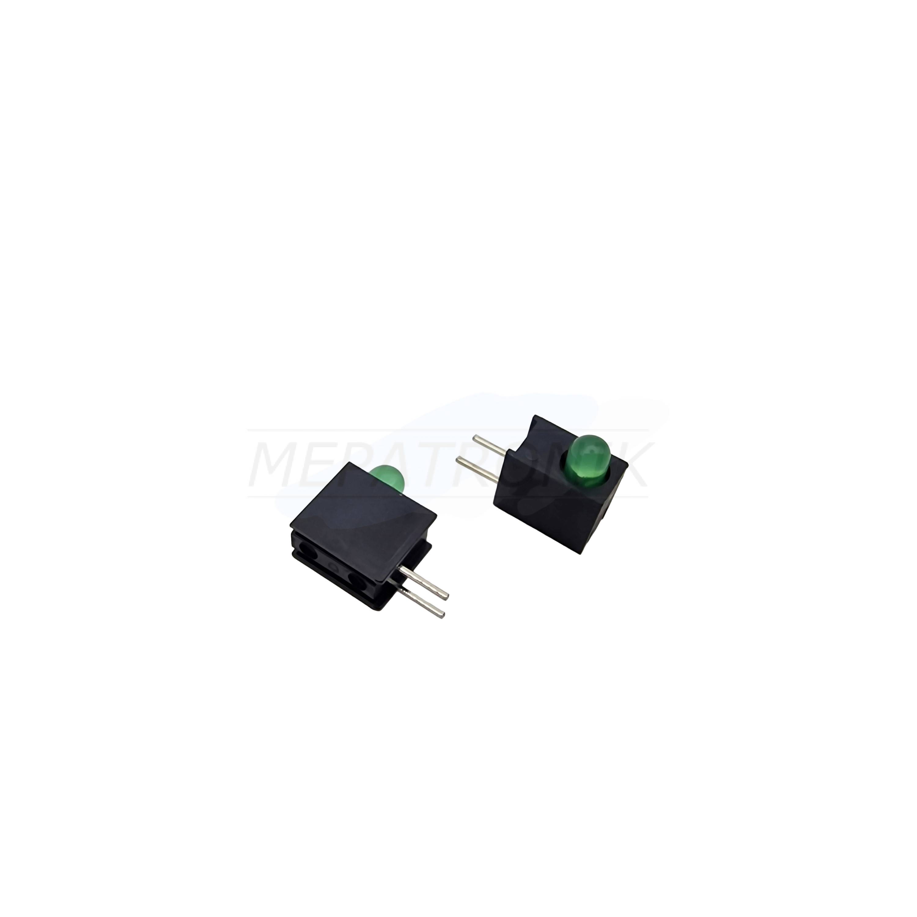 L-1384AD/1GD LED3.4MM GREEN Kunststoffblock SINGLE-LEVEL LEUCHTDIODE THT Kingbright | Set 500 Stück-0