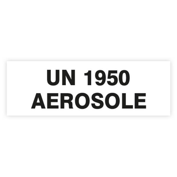 UN-Nummer-Etiketten UN 1950 AEROSOLE, Folie selbstklebend, 150 x 50 mm, 100 St./ Rolle