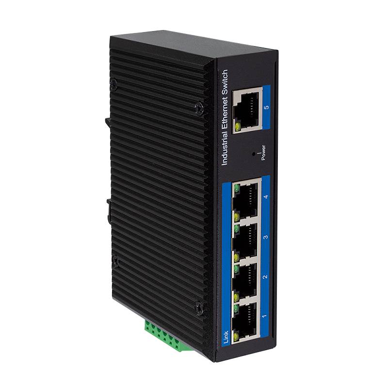 LogiLink Professional Industrie Fast Ethernet PoE-Switch, 5-Port, 10/100 Mbit/s-0