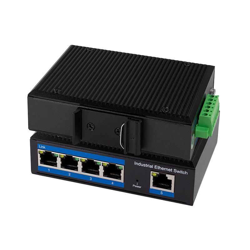 LogiLink Professional Industrie Fast Ethernet PoE-Switch, 5-Port, 10/100 Mbit/s-1