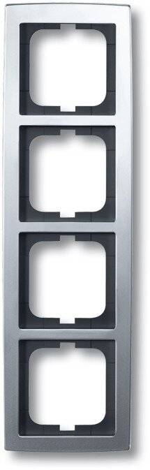 Busch-Jaeger 4fach Rahmen Solo Chrom 2CKA001754A4107 1 St.-2