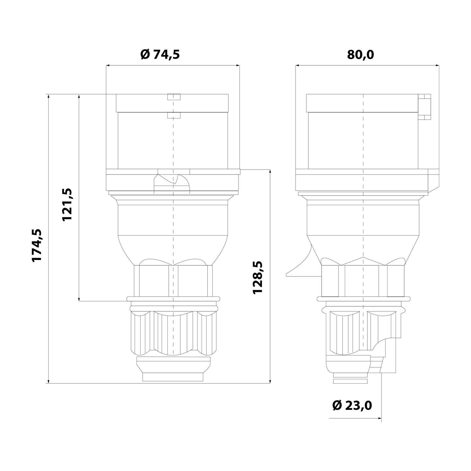 Symbolbild für Bals Elektrotech. Phasenwender 32A 5p 400V IP44 227 32 A, 6 h