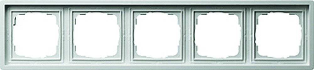 Abdeckrahmen 5fach Flächenschalter Reinweiß glänzend-2