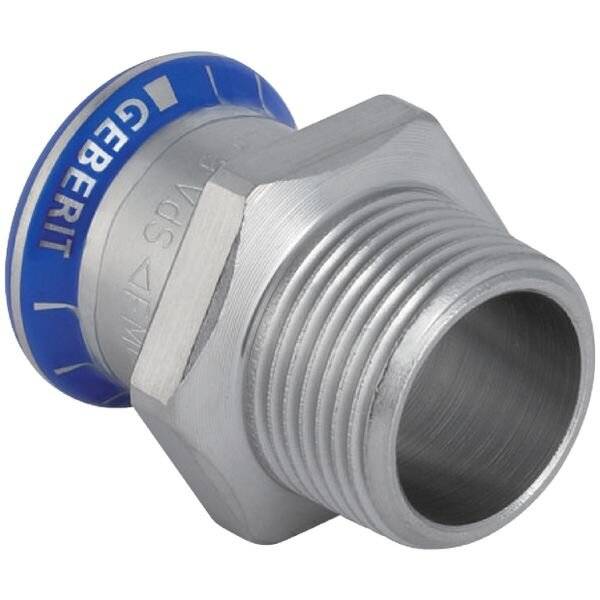 GEBERIT Mapress Edelstahl Übergang mit A d22-R1/2-1