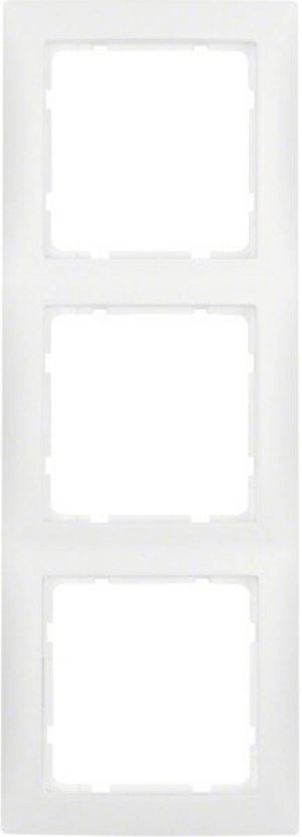 Berker Rahmen 10139909 3fach polarweiss matt