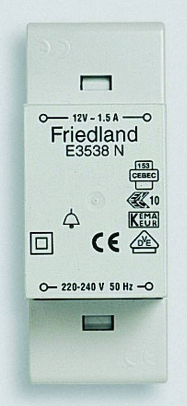 FRIEDLAND FRIEDLAND Klingeltransformator 12V 1,5A E3538N