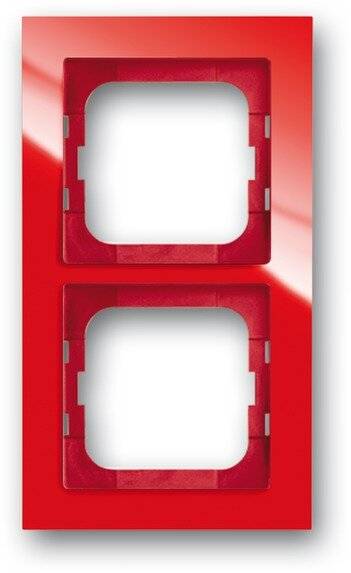 Busch-Jaeger 2fach Rahmen Axcent Rot 2CKA001754A4341 1 St.-2