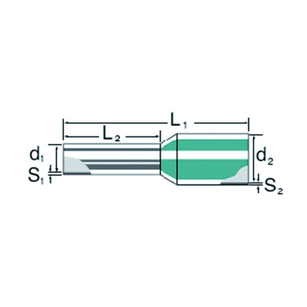 WEIDMÜLLER H25,0/30 BR, Aderendhülsen mit Kunststoffkragen-1