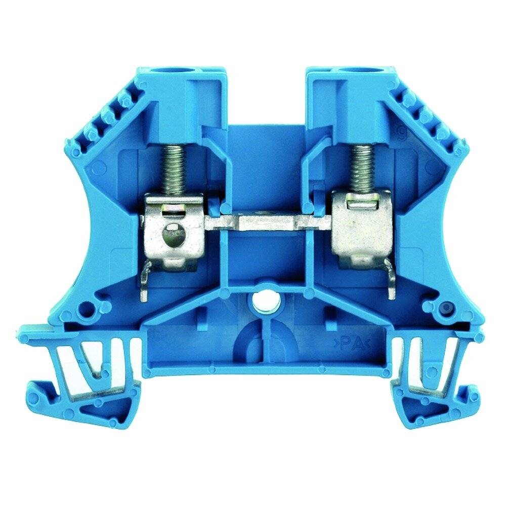 Weidmüller Durchgangsklemme 60x7,9x47mm bl WDU 6 41 A, 800 V, 7,9 mm, 60 46,5 mm-0