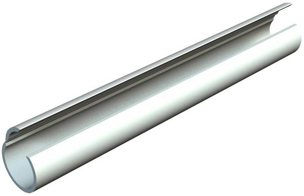 OBO Bettermann Vertr Rohr offen M25 lgr, 2m PVC 2953 LGR 21,8 mm, 25 mm