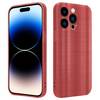 Cadorabo Hülle für Apple iPhone 14 PRO MAX Schutz Hülle in Rot Handyhülle TPU Silikon Etui Case