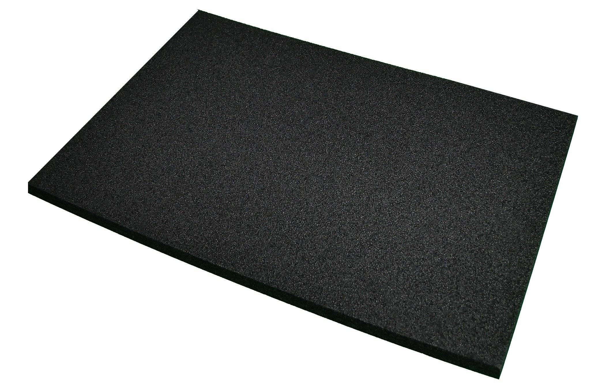 PE Schaumstoff für Lagerbehälter, hart, schwarz, 253x353x10 mm-0
