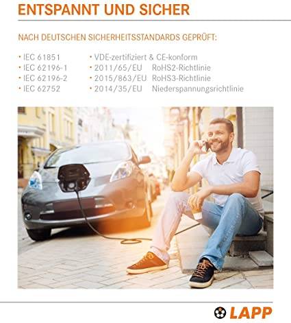LAPP Mobility 64705 CCE Ladeadapter für die Ladestation Universal 16A Adapterkabel Hybrid & Elektroauto 11kW 3-phasig-3