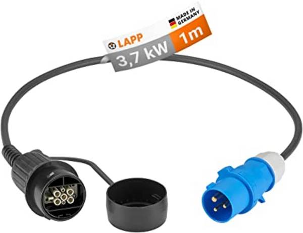 LAPP Mobility 64703 CCE Ladeadapter für die Ladestation Universal 16A Adapterkabel Hybrid & Elektroauto 3,7 kW 1-phasig