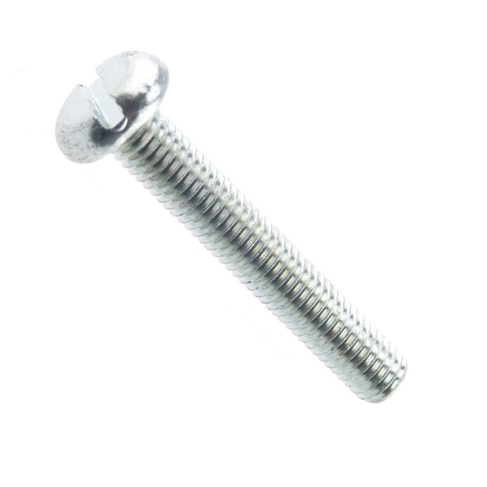 Flachkopfschraube mit Schlitz DIN 85 4.8 Stahl galv. verzinkt M 6 x 30 - 500 Stück-0