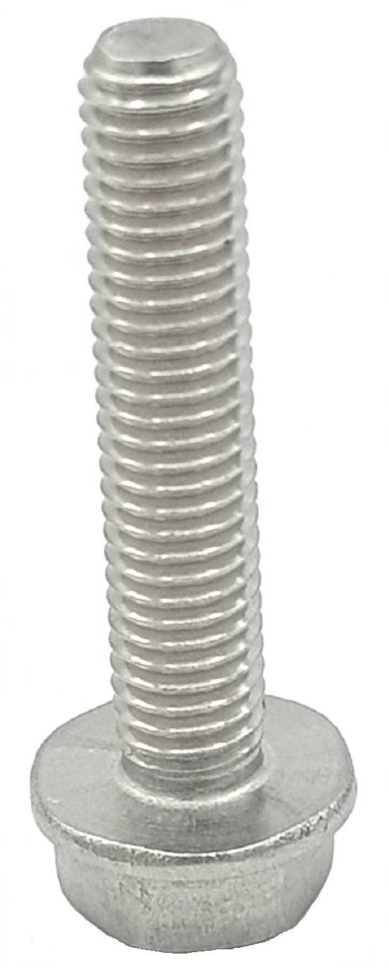 Sechskantschrauben mit Flansch DIN 6921 Edelstahl A2 blank M 5 x 12 - 200 Stück-0