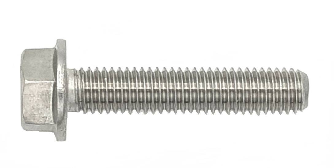 Sechskantschrauben mit Flansch DIN 6921 Edelstahl A2 blank M 5 x 12 - 200 Stück-1