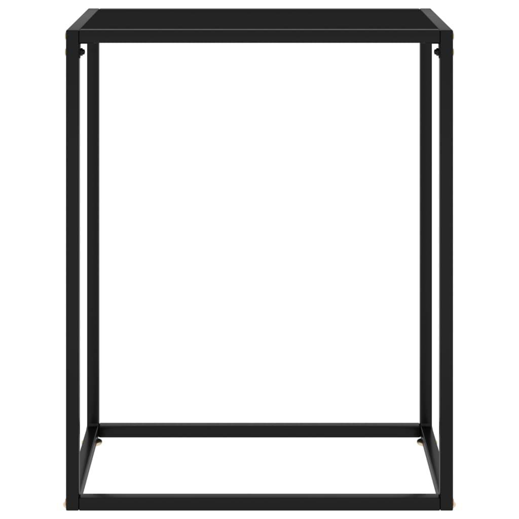vidaXL Konsolentisch Schwarz 60x35x75 cm Hartglas-1