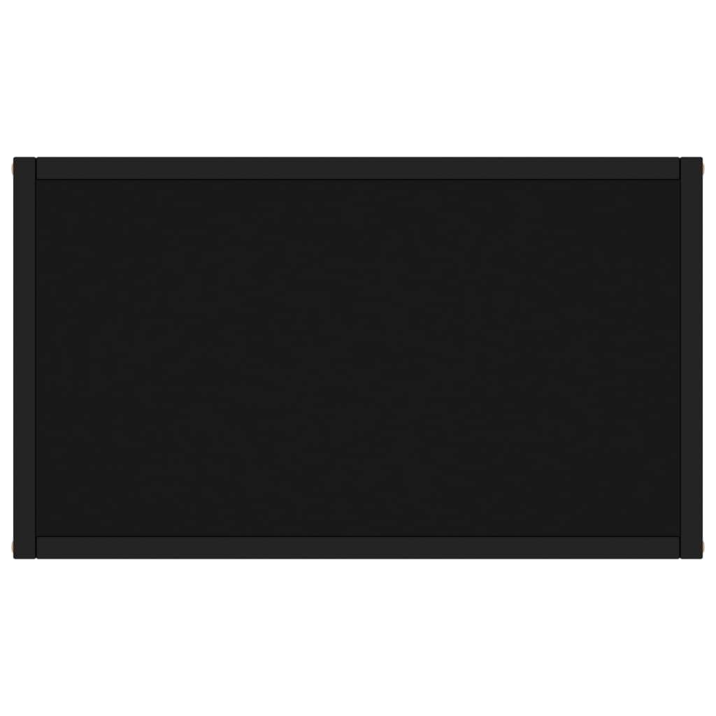 vidaXL Konsolentisch Schwarz 60x35x75 cm Hartglas-3
