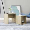 vidaXL Couchtisch-Set Sonoma-Eiche 48 x 30 x 45 cm Holzwerkstoff