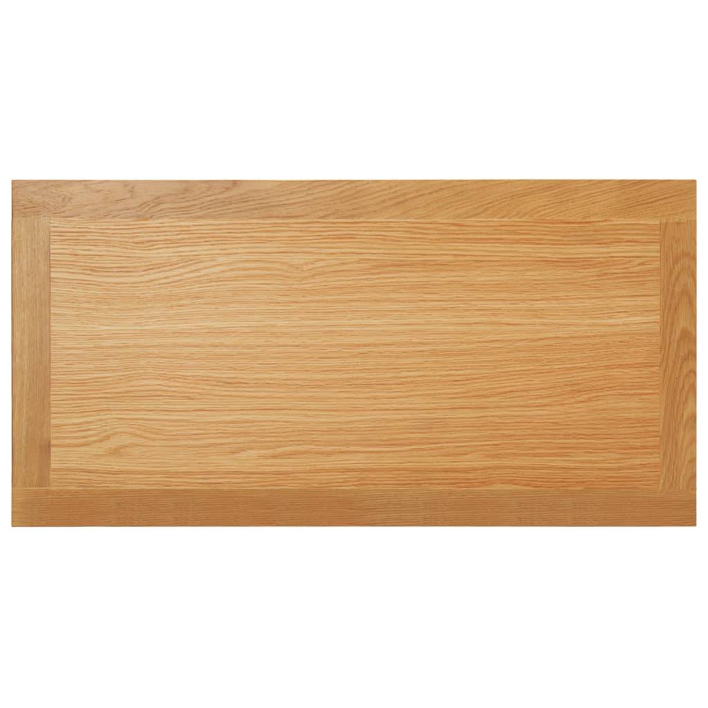 vidaXL Couchtisch 90 x 45 x 40 cm Eiche Massivholz-1