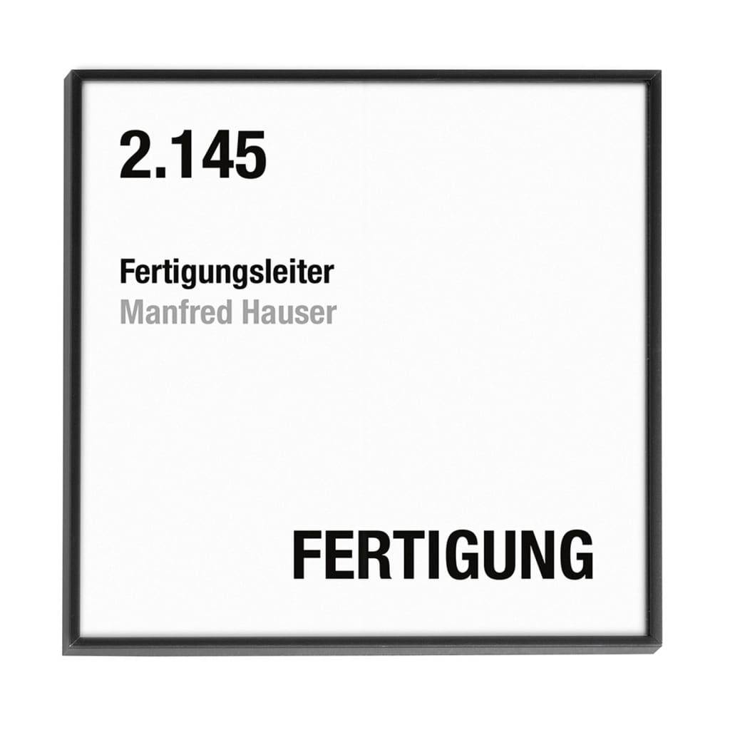 MOEDEL Türschild 150 Schwarz-0