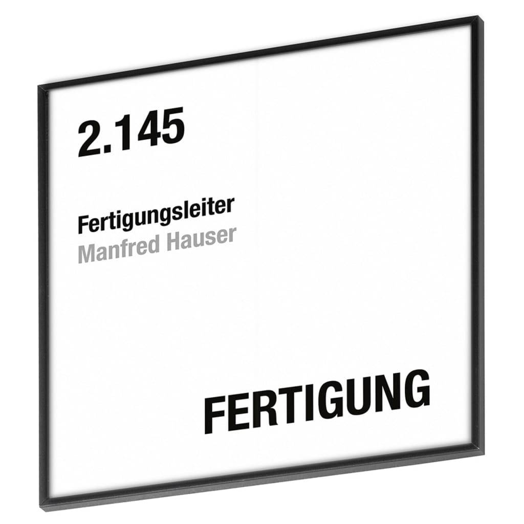 MOEDEL Türschild 150 Schwarz-4