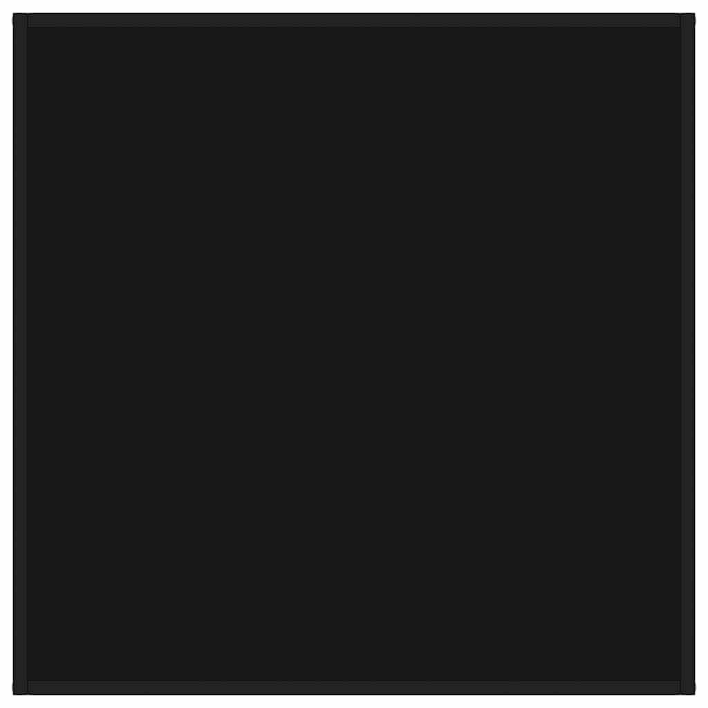 vidaXL Couchtisch Schwarz mit Schwarzem Glas 90x90x50 cm-2