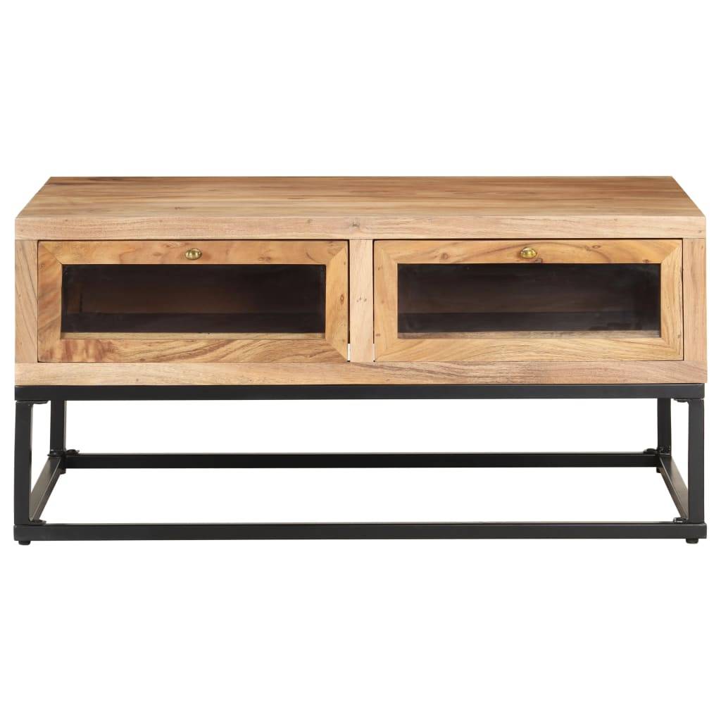 vidaXL Couchtisch 90x60x40 cm Massivholz Akazie-1