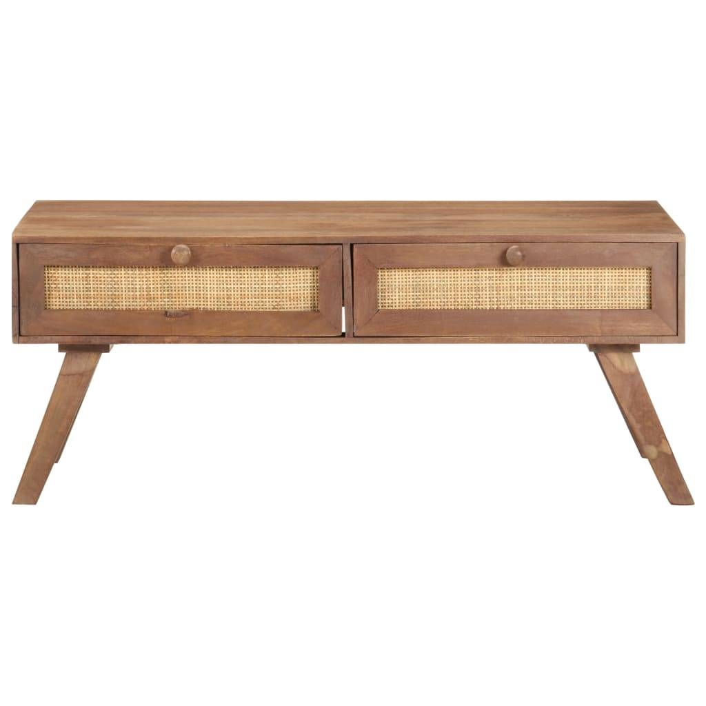 vidaXL Couchtisch 100x60x40 cm Mango Massivholz-1