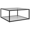 vidaXL Couchtisch Transparent 80x80x35 cm Hartglas