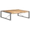 vidaXL Couchtisch 120x120x40 cm Raues Mangoholz