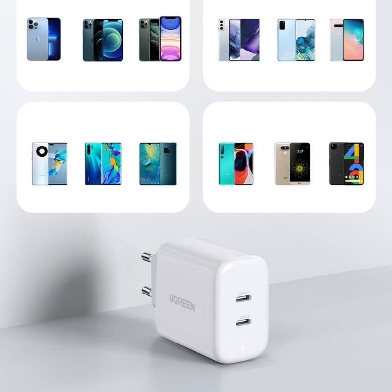 UGREEN 40W USB C Ladegerät doppelt USB C Netzteil USB-C Netzstecker-1