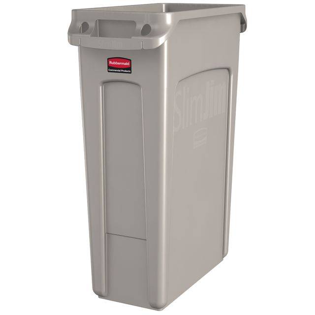 Abfallbehälter Slim Jim 87l grau-4