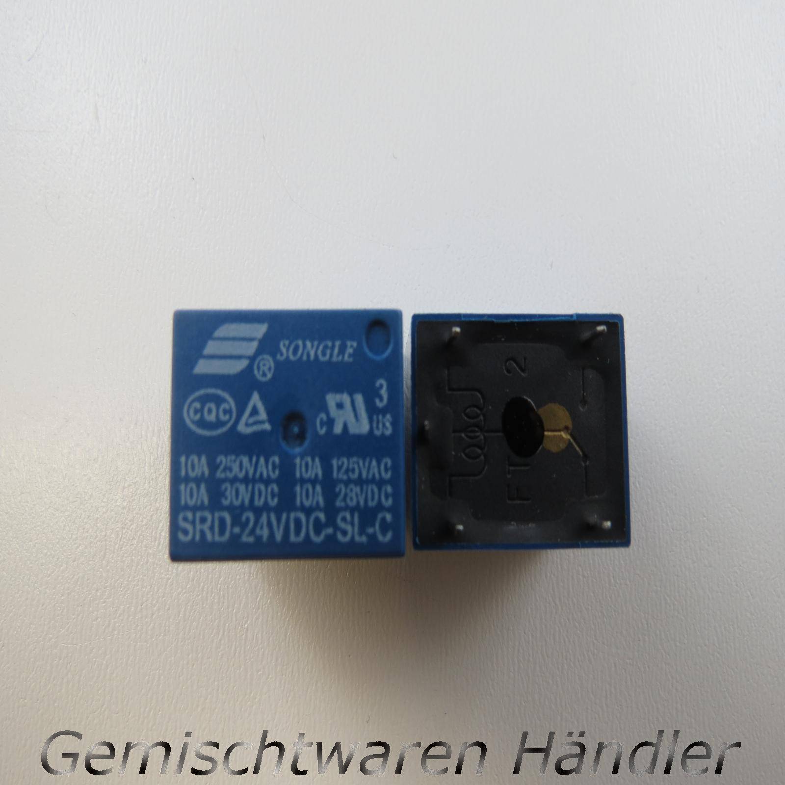 Relais 24V DC zu 250V AC oder 30V DC Relaiskarte Relaisplatine SRD-24VDC-SL-C-0