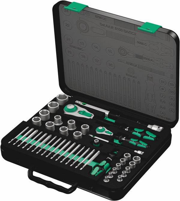 Speed-Knarrensatz, 43-teilig 8100 SA/SC 2 Zyklop Speed-Knarrensatz
