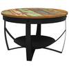 vidaXL Couchtisch Ø68x43 cm Recyceltes Massivholz