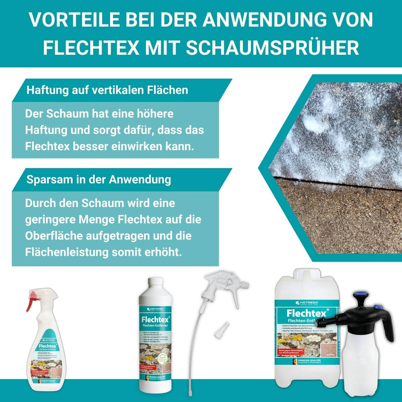 HOTREGA Flechtex 1L + Grünbelagentferner 1:10 1L-3