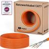 hb-digital CAT 7 Verlegekabel 25m Installationskabel max. 1000 MHz S/FTP AWG23 LSZH orange