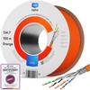 hb-digital Netzwerkkabel CAT 7 100m max. 1000 MHz S/FTP AWG23 LSZH orange
